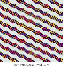 Seamless pattern with abstract ornament