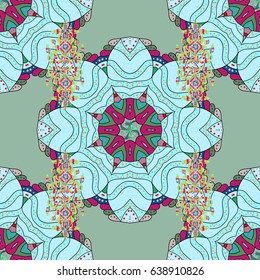 Seamless pattern with abstract ornament. 
