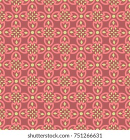 Seamless pattern with abstract ornament