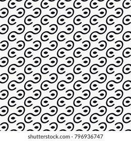 Seamless pattern with abstract ornament