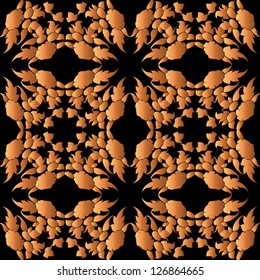 Seamless pattern with abstract ornament background.