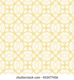 Seamless pattern with abstract ornament isolated on white (transparent) background. Vector illustration eps