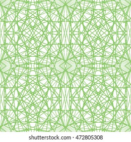 Seamless pattern with abstract ornament isolated on white (transparent) background. Vector illustration eps