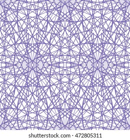 Seamless pattern with abstract ornament isolated on white (transparent) background. Vector illustration eps