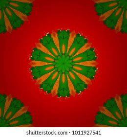 Seamless pattern with abstract ornament. Seamless pattern with Mandalas. Vector ornaments, background.
