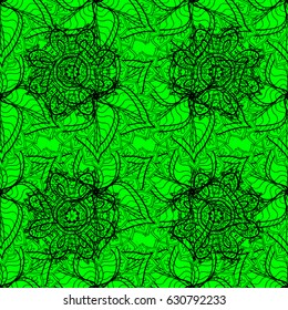 Seamless pattern with abstract ornament. Seamless pattern with Mandalas. Vector ornaments, background.