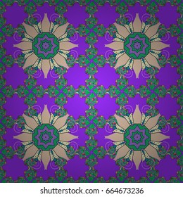 Seamless pattern with abstract ornament. Seamless pattern with Mandalas. Vector ornaments background.