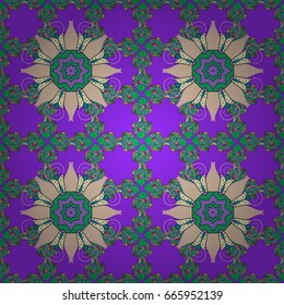 Seamless pattern with abstract ornament. Seamless pattern with Mandalas. Vector ornaments, background.
