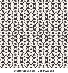 Seamless pattern with abstract ornament. Modern stylish texture