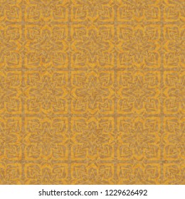 Seamless pattern. Abstract ornament on the background of the texture that has the color of the old paper.
