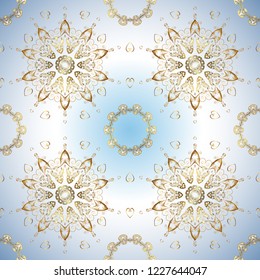 Seamless pattern with abstract ornament. Vector ornaments, background. Seamless pattern with Mandalas.