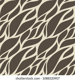 Seamless pattern with abstract ornament. White and gray textile printing. Fashionable vectorial design. Wavy lines. Beautiful pattern, wallpaper, tile, ornament for fabric, prints, wrapping paper