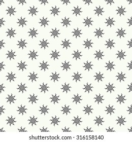 Seamless pattern. Abstract ornamental textured background. Retro stylish texture. Endlessly repeating floral ornament with flowers. Vector element of graphic design