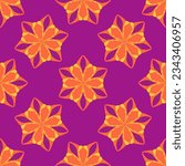 Seamless pattern with abstract ornaments. Decorative graphic design. 