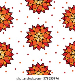 Seamless pattern with abstract ornate on the white background.  Can be used for printing on fabric, for wrapping paper and for the background of the site.