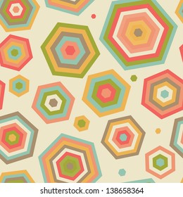 Seamless pattern with abstract parasols. Vector illustration.