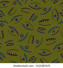 Seamless pattern with abstract pattern.Vector image Can be used for textile, stationary, backgrounds and wallpaper.