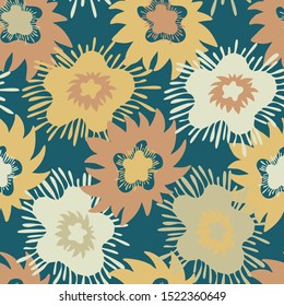 Seamless pattern with abstract pattern.Vector image Can be used for textile, stationary, backgrounds and wallpaper.