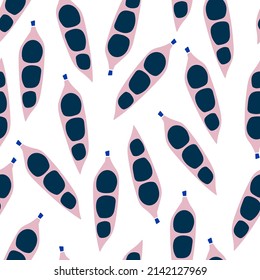 Patrón sin foco con arvejas abstractas. Fondo geométrico abstracto. Excelente para tela, textil, vestimenta. Ilustración del vector