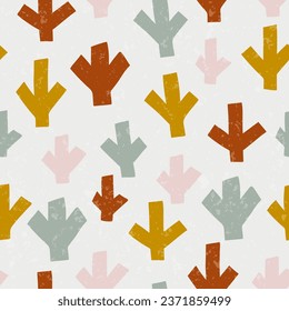 Seamless pattern with abstract pieces. Modern. Vector Hand drawn background for design and card, covers, package, wrapping paper.