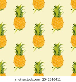Seamless pattern abstract pineapple for prints, wallpaper, textiles, packaging.