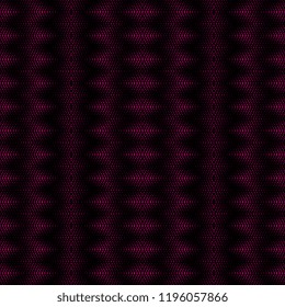Seamless pattern with abstract pink color lines mesh on black background. Geometric background for fashion print and wrapping textile.
