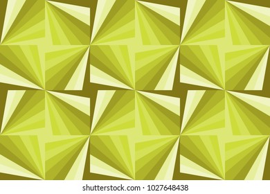 Seamless pattern with an abstract pinwheel design in Lime from the Material Design palette