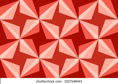 Seamless pattern with an abstract pinwheel design