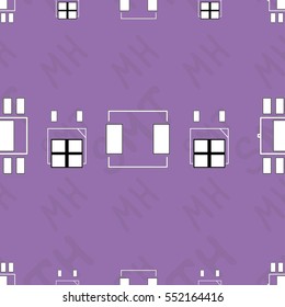 Seamless pattern with abstract placement on colorful background with lettering "SMT, TH, MH" (SURFACE MOUNT TECHNOLOGY, TRUE HOLE, MOUNTING HOLE). Abstract pcb design.