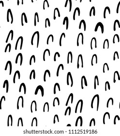 seamless pattern abstract printed pencil doodle and brush strokes