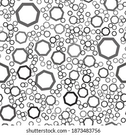 Seamless Pattern. Abstract Psychedelic Art Background. Vector Illustration. EPS10