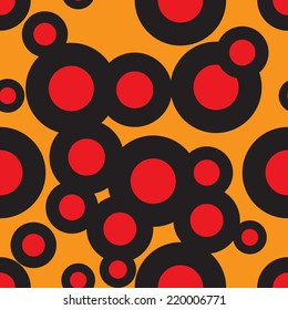 Seamless Pattern. Abstract Psychedelic Art Background. Vector Illustration. EPS10