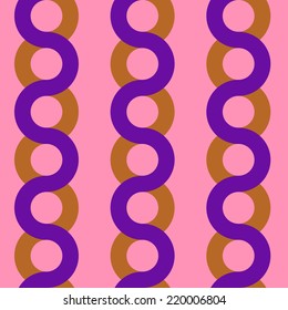 Seamless Pattern. Abstract Psychedelic Art Background. Vector Illustration. EPS10