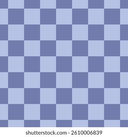 Seamless pattern, abstract purple checkered with alternating light and dark violet squares. Concept of geometric design, minimalism, texture, digital art for backgrounds and creative projects