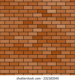 Seamless pattern of the abstract reddish brick wall background