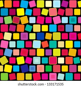 Seamless pattern with abstract retro