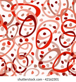 seamless pattern with abstract rings