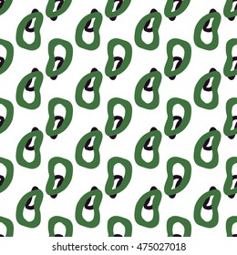 Seamless pattern with abstract rings