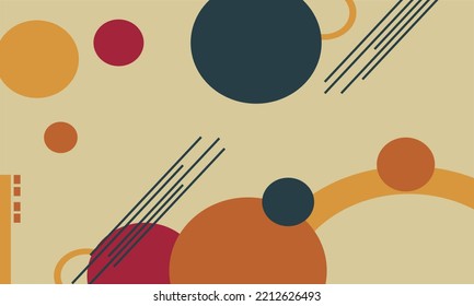 seamless pattern with abstract round shape