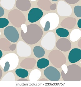 seamless pattern with abstract round shapes	
