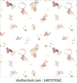 Seamless pattern Abstract rounded shapes.Vector