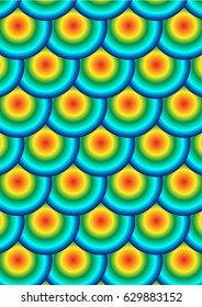 Seamless pattern from abstract scales
