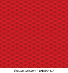 seamless pattern abstract scales simple background with japanese circle pattern red claret. Can be used for fabrics, wallpapers, websites. Vector