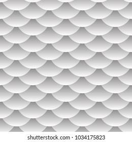 seamless pattern abstract scales simple background with circle pattern white grey. Can be used for fabrics, wallpapers, websites. Vector