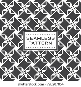 seamless pattern with abstract shape and simple geometric concept. Endless pattern on background, vector illustration