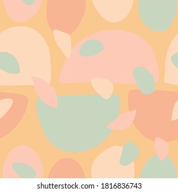 Seamless pattern with abstract shapes