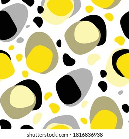 Seamless pattern with abstract shapes
