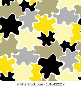 Seamless pattern with abstract shapes