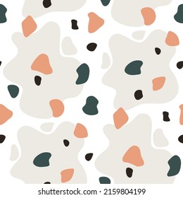 Seamless pattern with abstract shapes
