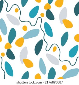 seamless pattern with abstract shapes